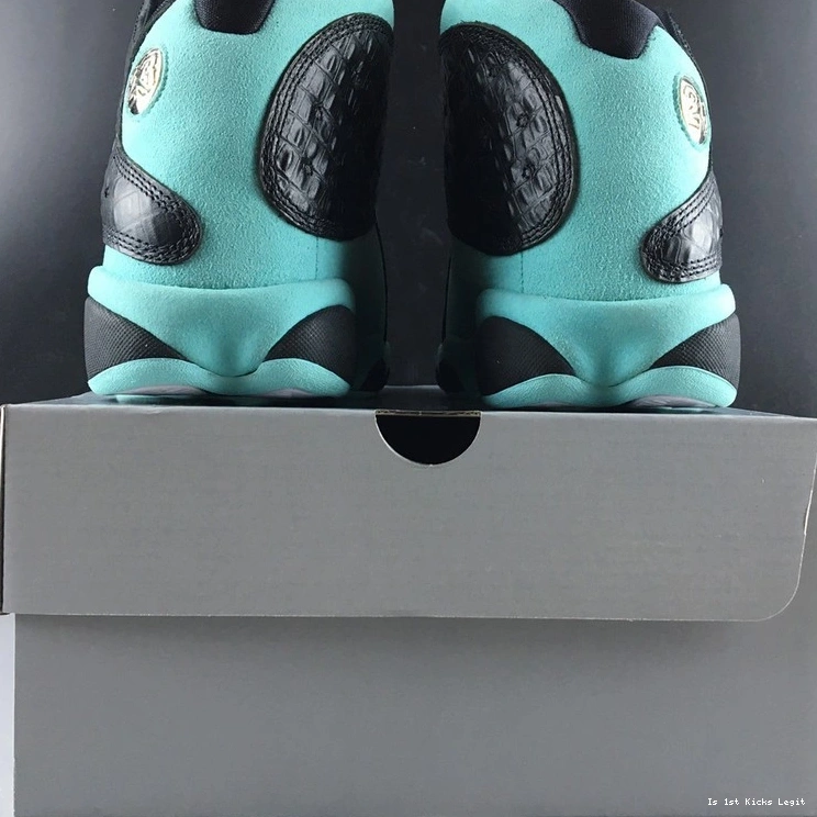 13 Green  Island 414571-030 Jordan Retro Black 0122